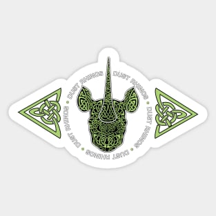 DR Knotwork Green Sticker